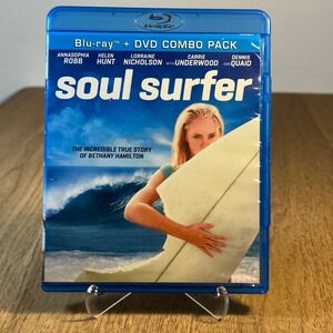 Sony Soul Surfer Blu-ray DVD Combo PG Blue Excellent Bethany Hamilton True Story